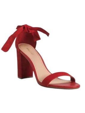 AREZZO Made In Brazil Suede Isabelli High Block Sandals